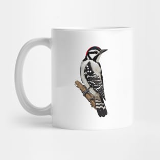 Downy Woodpecker Bird on a Tree Mug